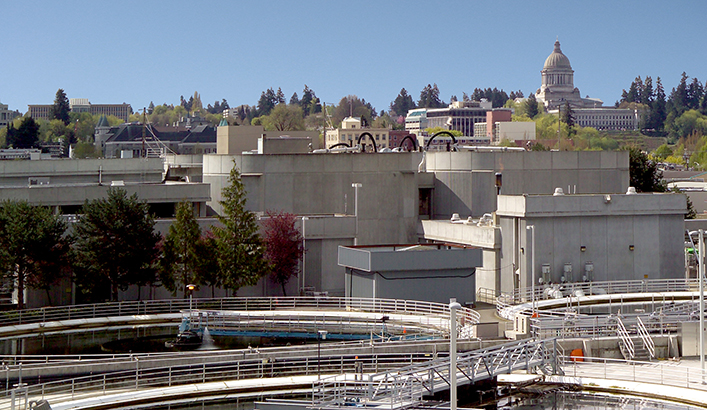 Budd Inlet Treatment Plant overview, Olympia, Washington